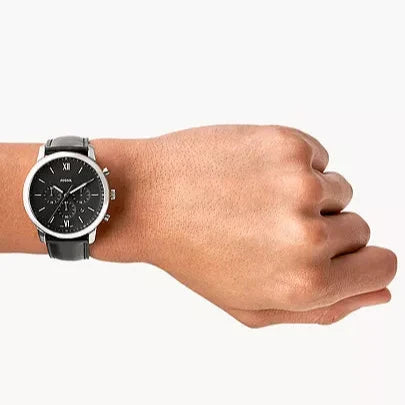 Fossil Neutra Chronograph Blue Dial Blue Leather Strap Watch for Men - FS5454 Buy Now By Fossil