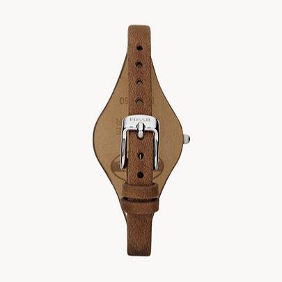 Fossil Georgia White Dial Brown Leather Strap Watch for Women - ES3060 Buy Now By Fossil