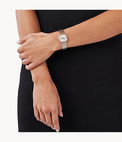 Michael Kors Darci Silver Dial Two Tone Steel Strap Watch for Women - MK3298 Buy Now By Michael Kors