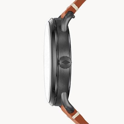 Fossil Commuter Three Hand Date Black Dial Brown Leather Strap Watch for Men - FS5276 Buy Now By Fossil