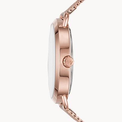 Michael Kors Portia Rose Gold Dial Rose Gold Mesh Bracelet Watch for Women - MK3845 Buy Now By Michael Kors