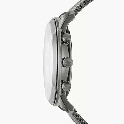 Fossil Neutra Chronograph Blue Dial Silver Mesh Bracelet Watch for Men - FS5383 Buy Now By Fossil