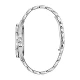 Bulova Crystal Collection Black Dial Silver Steel Strap Watch for Men - 96K104 Buy Now By Bulova