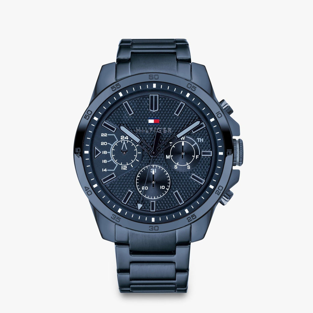 Tommy Hilfiger Decker Chronograph Blue Dial Blue Steel Strap Watch for Men - 1791560 Buy Now By Tommy Hilfiger