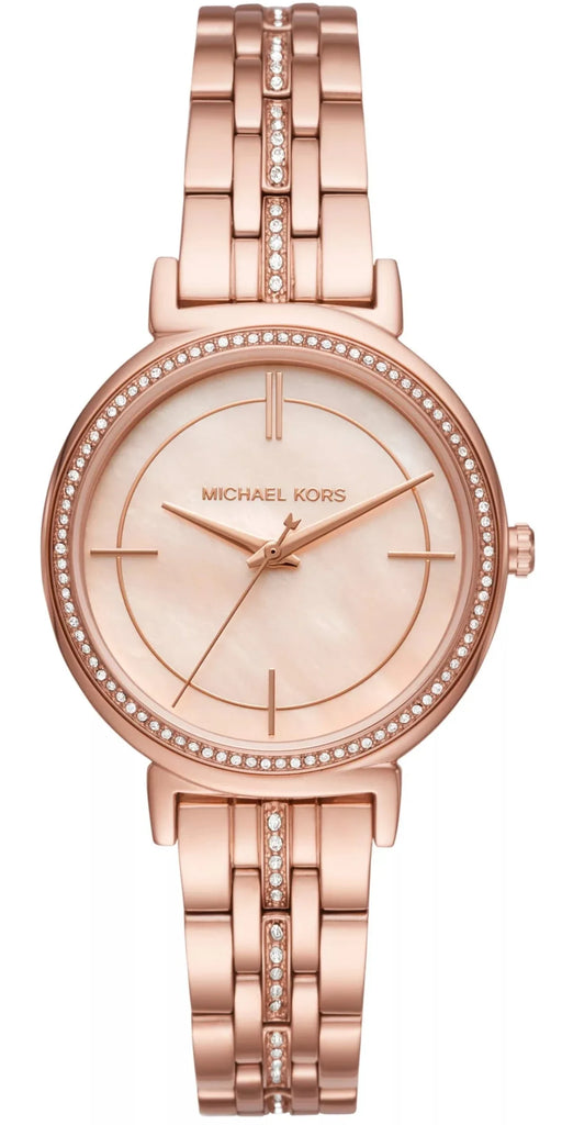 Michael Kors Cinthia Mother of Pearl Rose Gold Dial Rose Gold Steel Strap Watch for Women - MK3643 Buy Now By Michael Kors