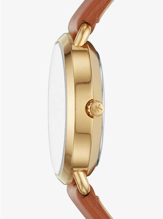 Michael Kors Portia Quartz White Dial Brown Leather Strap Watch For Women - MK2734 Buy Now By Michael Kors