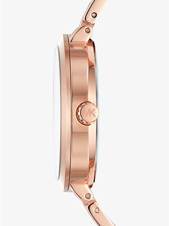 Michael Kors Garner Quartz Rose Gold Dial Rose Gold Steel Strap Watch For Women - MK6409 Buy Now By Michael Kors