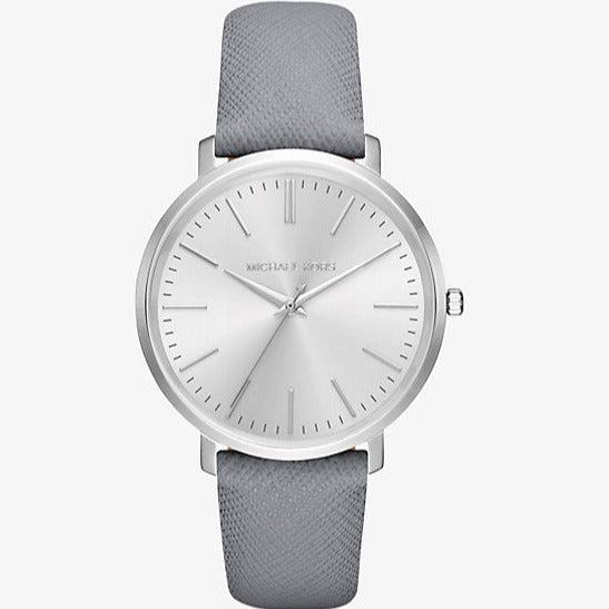 Michael Kors Jaryn Quartz Silver Dial Grey Leather Strap Watch For Women - MK2470 Buy Now By Michael Kors
