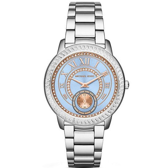 Michael Kors Madelyn Quartz Blue Dial Silver Steel Strap Watch For Women - MK6286 Buy Now By Michael Kors