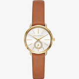 Michael Kors Portia Quartz White Dial Brown Leather Strap Watch For Women - MK2734 Buy Now By Michael Kors