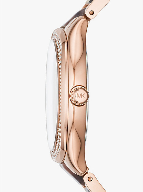 Michael Kors Bryn Rose Gold Dial Two Tone Steel Strap Watch For Women - MK6276 Buy Now By Michael Kors