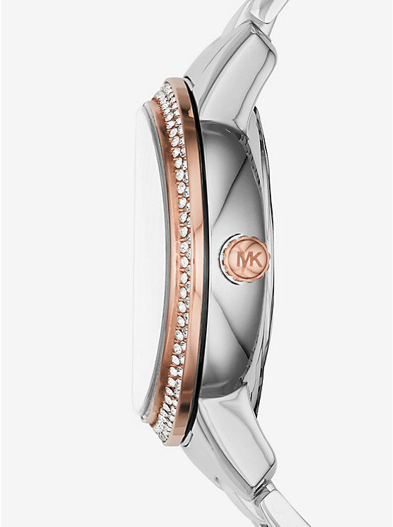 Michael Kors Whitley Analog White Dial Two Tone Steel Strap Watch For Women - MK6228 Buy Now By Michael Kors