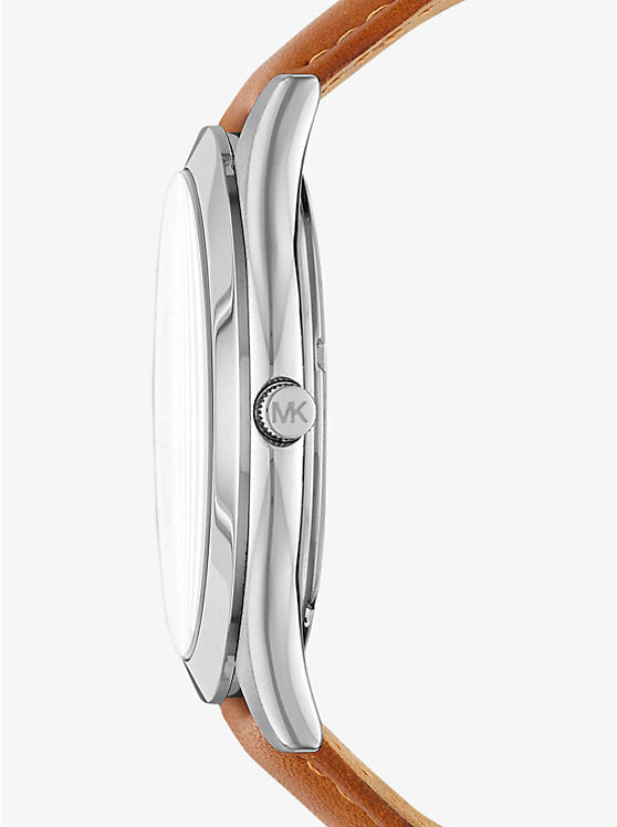 Michael Kors Slim Runway Analog Blue Dial Brown Leather Strap Watch For Men - MK8508 Buy Now By Michael Kors