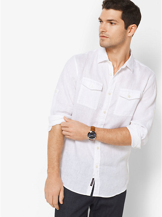 Michael Kors Slim Runway Analog Blue Dial Brown Leather Strap Watch For Men - MK8508 Buy Now By Michael Kors