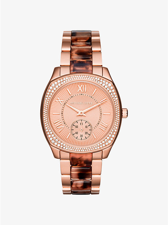 Michael Kors Bryn Rose Gold Dial Two Tone Steel Strap Watch For Women - MK6276 Buy Now By Michael Kors