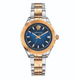 Versace Hellenyium Blue Dial Two Tone Steel Strap Watch for Women - V12060017 Buy Now By Versace