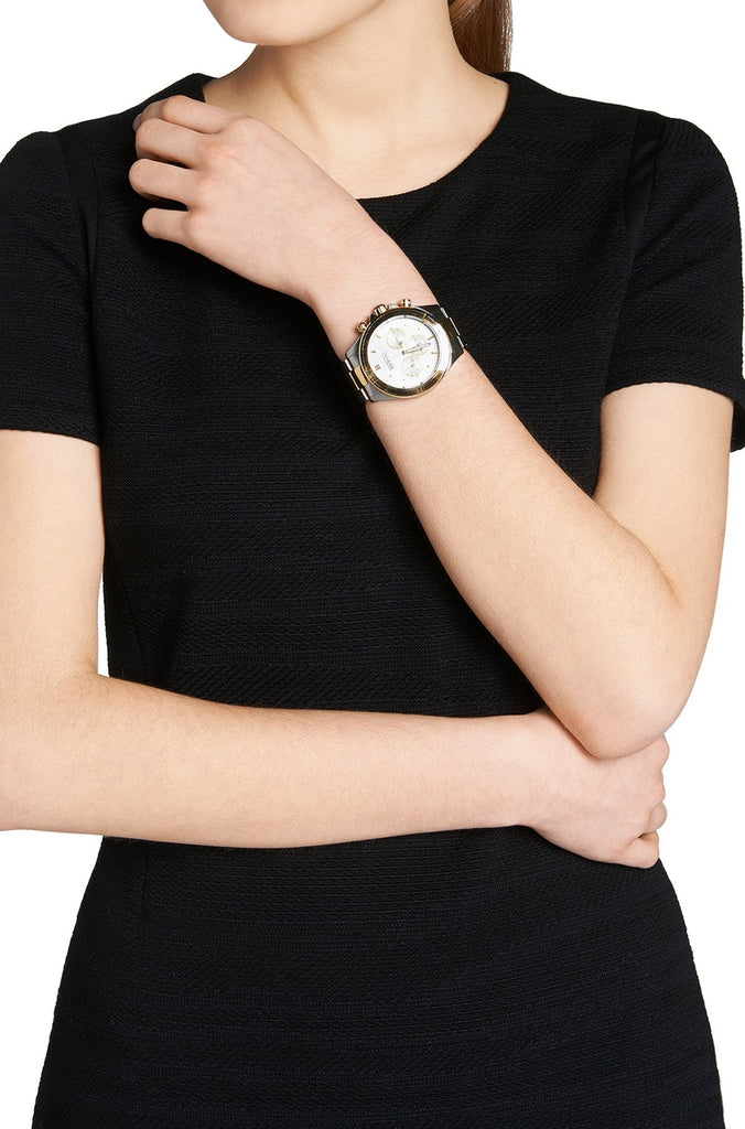 Hugo Boss Ikon Chronograph Silver Dial Two Tone Steel Strap Watch for Men - 1512960 Buy Now By Hugo Boss