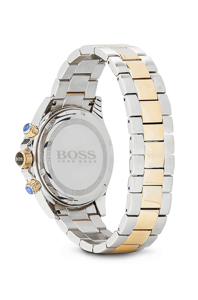 Hugo Boss Ikon Chronograph Silver Dial Two Tone Steel Strap Watch for Men - 1512960 Buy Now By Hugo Boss