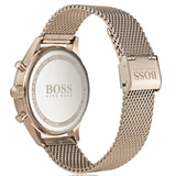 Hugo Boss Companion Quartz Black Dial Rose Gold Mesh Bracelet Watch For Men - HB1513548 Buy Now By Hugo Boss