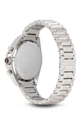 Hugo Boss Driver Sport Grey Dial Grey Steel Strap Watch for Men - 1513094 Buy Now By Hugo Boss