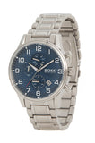 Hugo Boss Aeroliner Blue Dial Silver Steel Strap Watch for Men - 1513183 Buy Now By Hugo Boss