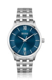 Hugo Boss Officer Chronograph Blue Dial Silver Steel Strap Watch for Men - 1513615 Buy Now By Hugo Boss