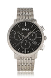 Hugo Boss Associate Black Dial Silver Steel Strap Watch for Men - 1513267 Buy Now By Hugo Boss