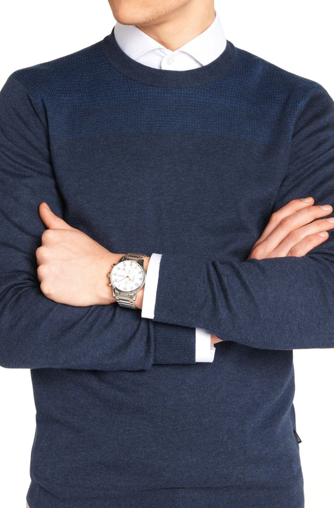 Hugo Boss Areoliner Chronograph White Dial Two Tone Steel Strap Watch for Men - 1513236 Buy Now By Hugo Boss