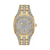 Bulova Phantom Crystal Silver Dial Two Tone Steel Strap Watch for Men - 98B323 Buy Now By Bulova