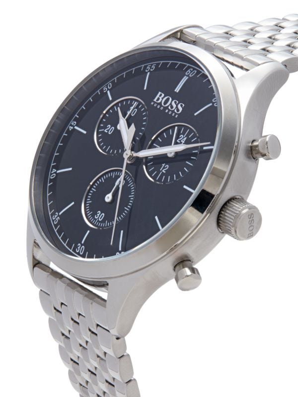 Hugo Boss Companion Black Dial Silver Steel Strap Watch for Men - 1513652 Buy Now By Hugo Boss