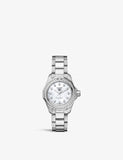 Tag Heuer Aquaracer Professional 200 Quartz Diamond Mother of Pearl Dial Silver Steel Strap Watch for Women - WBP1417.BA0622 Buy Now By Tag Heuer