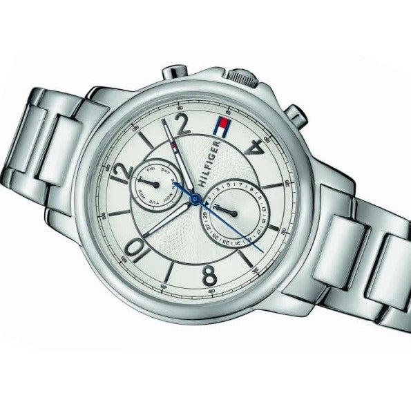Tommy Hilfiger Claudia White Dial Silver Steel Strap Watch for Women - 1781819 Buy Now By Tommy Hilfiger
