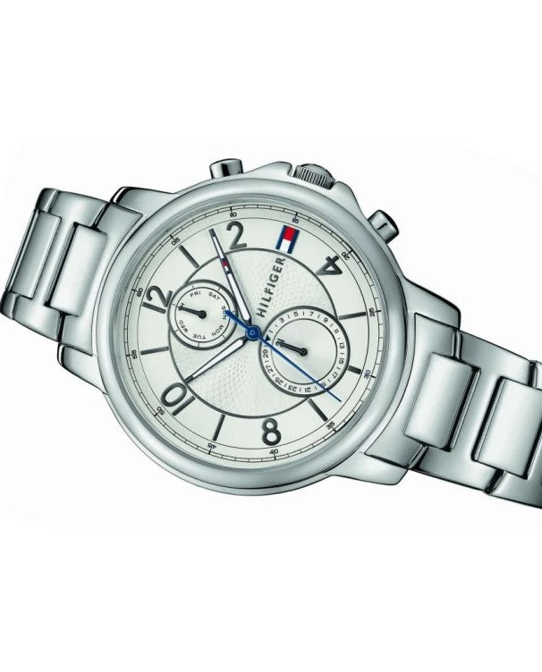 Tommy Hilfiger Claudia White Dial Silver Steel Strap Watch for Women - 1781819 Buy Now By Tommy Hilfiger