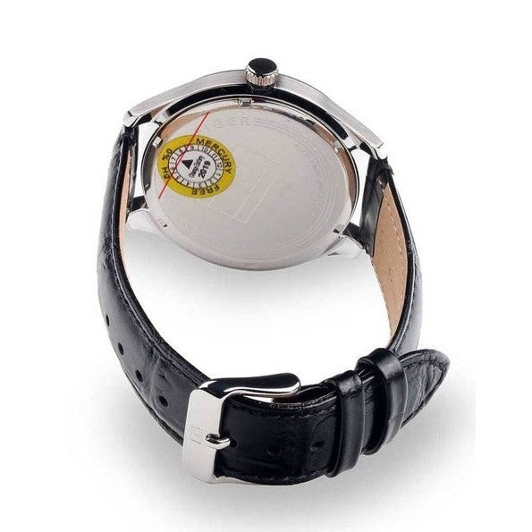 Tommy Hilfiger Oliver Analog Silver Dial Black Leather Strap Watch for Men - 1791305 Buy Now By Tommy Hilfiger