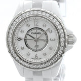 Chanel J12 Quartz Diamonds White Dial White Steel Strap Watch for Women - J12 H3110 Buy Now By Chanel