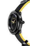 Versace V-Flare Quartz Black Dial Black Leather Strap Watch for Women - VEBN00518 Buy Now By Versace