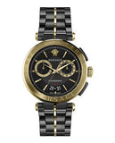 Versace Aion Chronograph Black Dial Black Steel Strap Watch for Men - VE1D01620 Buy Now By Versace