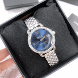 Coach Glitz Blue Dial Silver Steel Strap Watch for Women - 14502693 Buy Now By Coach