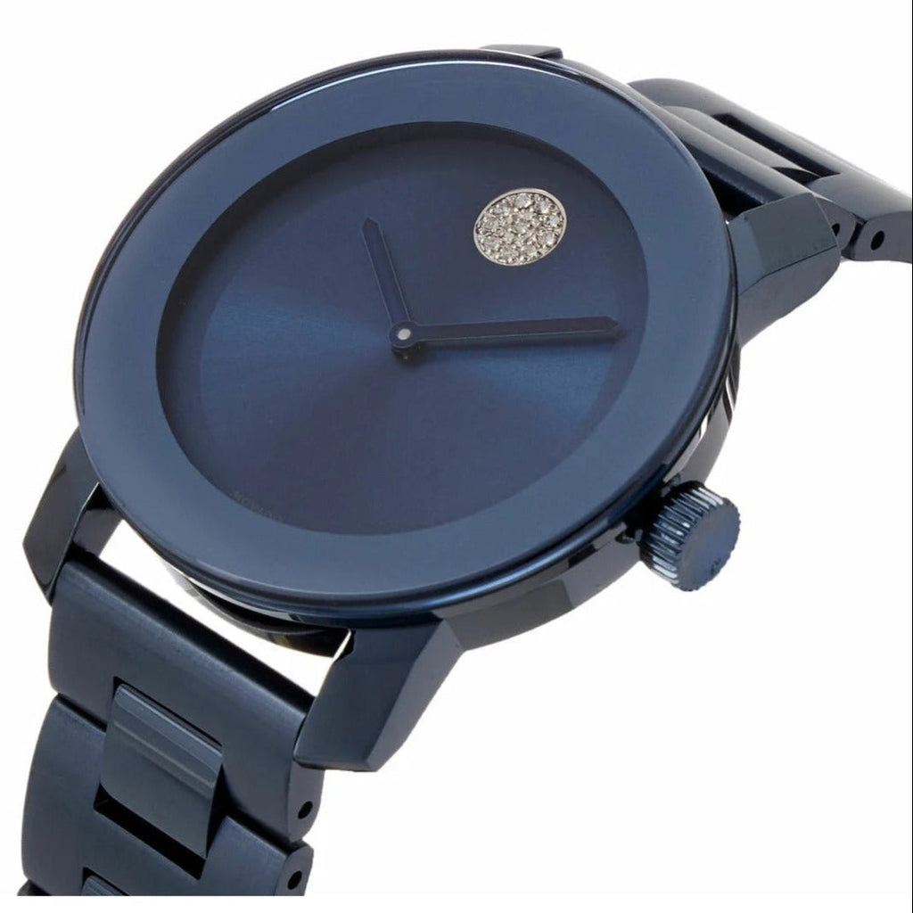 Movado Bold Blue Dial Blue Steel Strap Watch For Women - 3600388 Buy Now By Movado