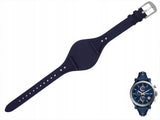 Fossil Boyfriend Sport Chronograph Blue Dial Blue Leather Strap Watch for Women - ES4113 Buy Now By Fossil
