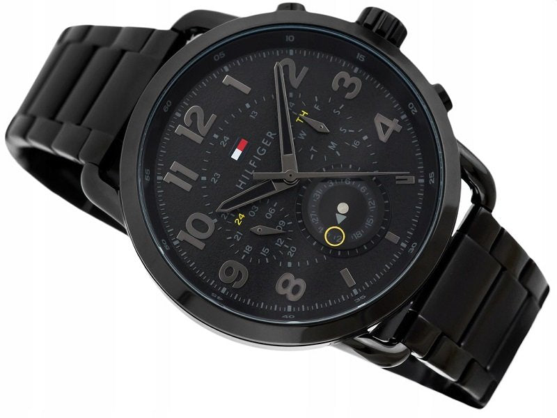 Tommy Hilfiger Briggs Black Dial Black Steel Strap Watch for Men - 1791423 Buy Now By Tommy Hilfiger