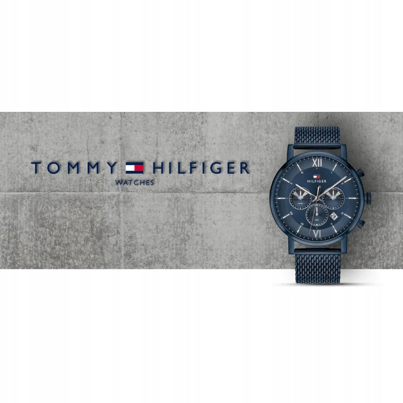 Tommy Hilfiger Evan Blue Dial Blue Mesh Bracelet Watch for Men - 1710397 Buy Now By Tommy Hilfiger