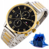 Tommy Hilfiger Analog Black Dial Two Tone Steel Strap Watch for Men - 1791539 Buy Now By Tommy Hilfiger