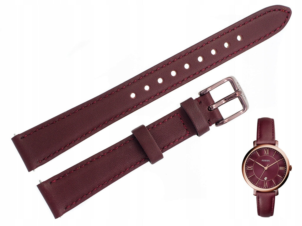 Fossil Jacqueline Burgundy Dial Burgundy Leather Strap Watch for Women - ES4099 Buy Now By Fossil