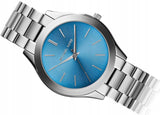 Michael Kors Runway Blue Dial Silver Steel Strap Watch for Women - MK3292 Buy Now By Michael Kors