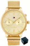 Tommy Hilfiger Blake Quartz Gold Dial Gold Mesh Bracelet Watch for Women - 1782302 Buy Now By Tommy Hilfiger
