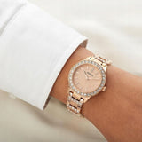 Fossil Jesse Crystal Rose Gold Dial Rose Gold Steel Strap Watch for Women - ES3020 Buy Now By Fossil