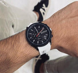 Hugo Boss Velocity Black Dial White Rubber Strap Watch for Men - 1513718 Buy Now By Hugo Boss