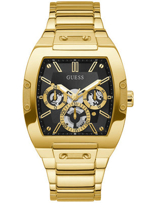 Guess Phoenix Multi Function Black Dial Gold Steel Strap Watch for Men - GW0456G1 Buy Now By Guess