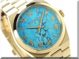Michael Kors Channing Turquoise Dial Gold Steel Strap Watch For Women - MK5894 Buy Now By Michael Kors